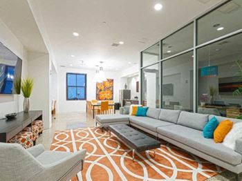 Resident lounge with kitchen